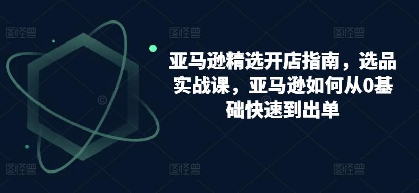 亚马逊精选开店指南，选品实战课，亚马逊如何从0基础快速到出单-小鹏项目网