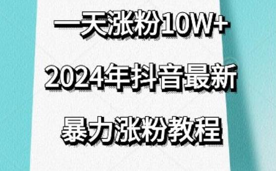 抖音最新暴力涨粉教程，视频去重，一天涨粉10w+，效果太暴力了，刷新你们的认知【揭秘】-小鹏项目网