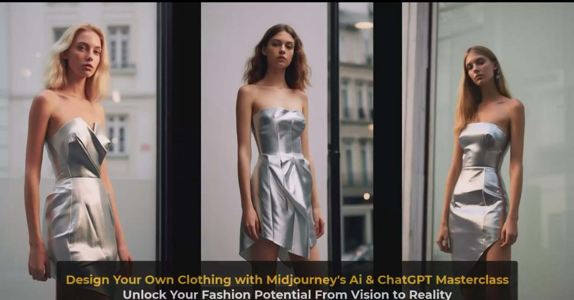 图片[8]-利用 Midjourneys Ai 人工智能设计自己的服装AI大师班-10节课-中英字幕-小鹏项目网