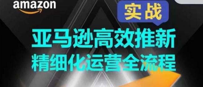 亚马逊高效推新精细化运营全流程，全方位、快速拉升产品排名和销量!-小鹏项目网