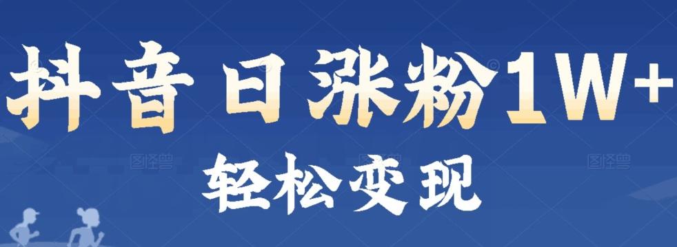 首发抖音新赛道日涨粉1W+轻松变现-小鹏项目网