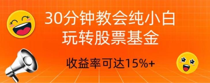 30分钟教会你玩转股票基金，只教好的筛选方法，不荐股-小鹏项目网