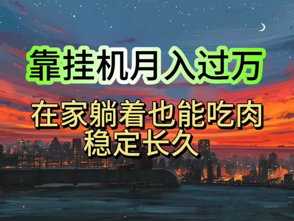 挂机项目日入1000+，躺着也能吃肉，适合宝爸宝妈学生党工作室，电脑手…-小鹏项目网