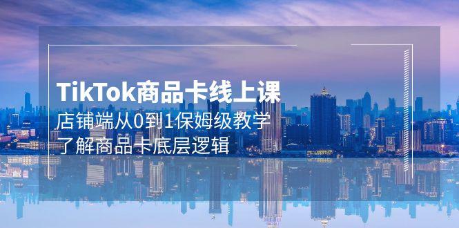 (9843期)Tk商品卡线上课，店铺端从0到1保姆级教学，了解商品卡底层逻辑(20节)-小鹏项目网