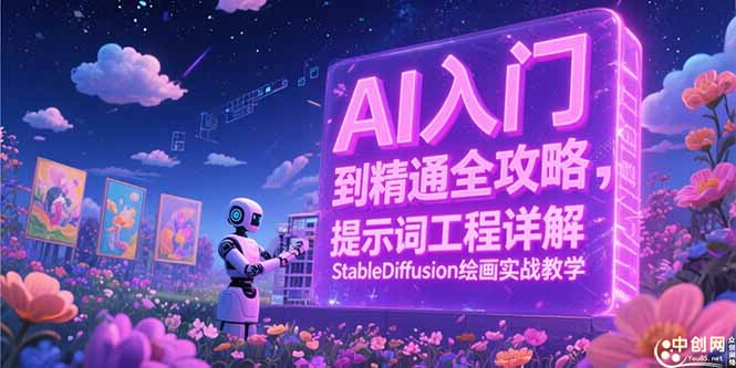 AI入门到精通全攻略，提示词工程详解，StableDiffusion绘画实战教学-小鹏项目网