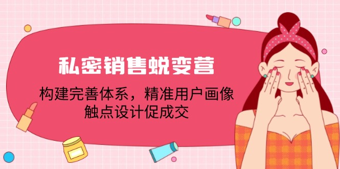 私密销售蜕变营：构建完善体系，精准用户画像，触点设计促成交-小鹏项目网