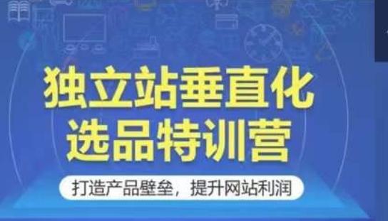 独立站垂直化选品特训营，打造产品壁垒，提升网站利润-小鹏项目网