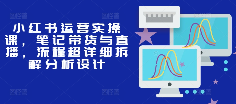 小红书运营实操课，笔记带货与直播，流程超详细拆解分析设计-小鹏项目网