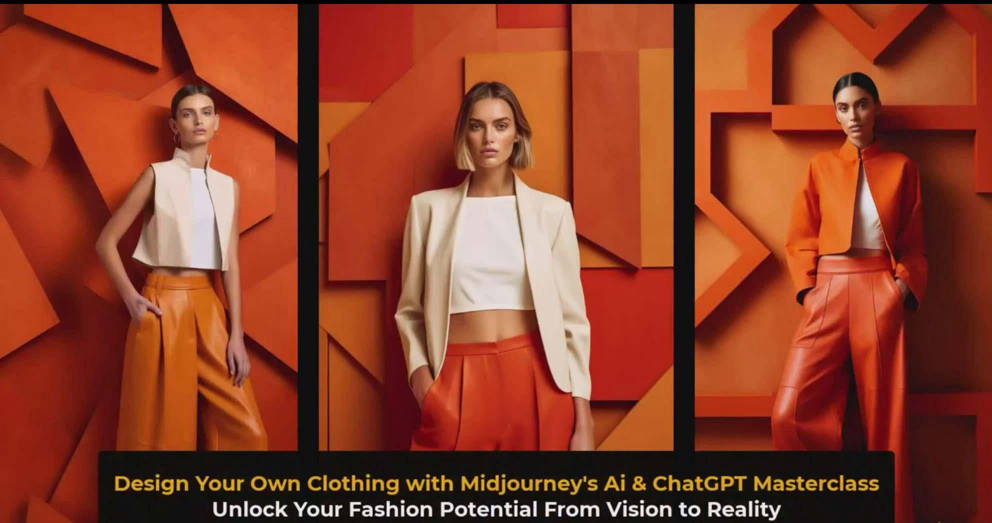 图片[3]-利用 Midjourneys Ai 人工智能设计自己的服装AI大师班-10节课-中英字幕-小鹏项目网