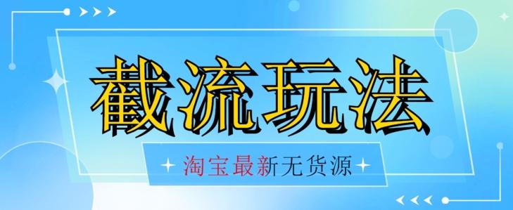 首发价值2980最新淘宝无货源不开车自然流超低成本截流玩法日入300+【揭秘】【1016更新】-小鹏项目网