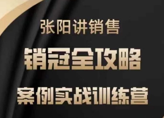 张阳讲销售实战训练营，​案例实战训练，销冠全攻略-小鹏项目网