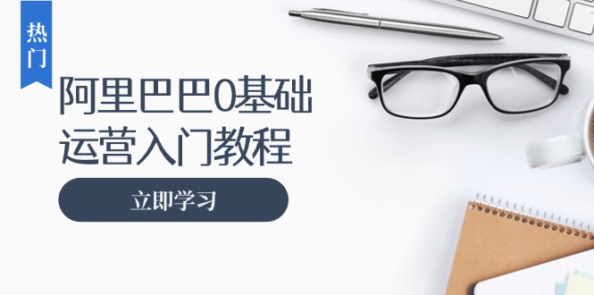 阿里巴巴运营零基础入门教程：涵盖开店、运营、推广，快速成为电商高手-小鹏项目网