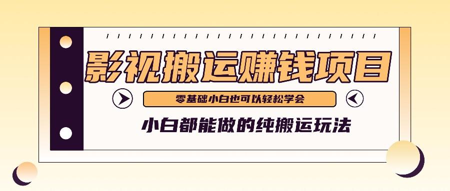 手把手教你操作影视搬运项目，小白都能做零基础也能赚钱-小鹏项目网