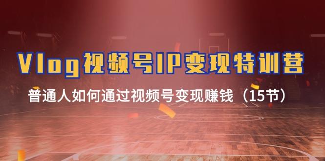 Vlog 视频号IP变现特训营，普通人如何通过视频号变现赚钱(15节-小鹏项目网