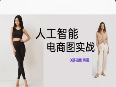 人工智能SD电商图实战，ai绘图0基础到精通-小鹏项目网