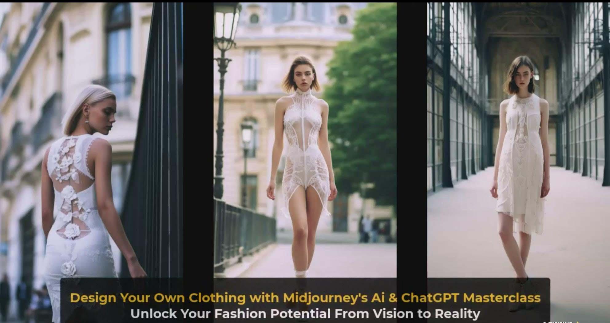 图片[4]-利用 Midjourneys Ai 人工智能设计自己的服装AI大师班-10节课-中英字幕-小鹏项目网