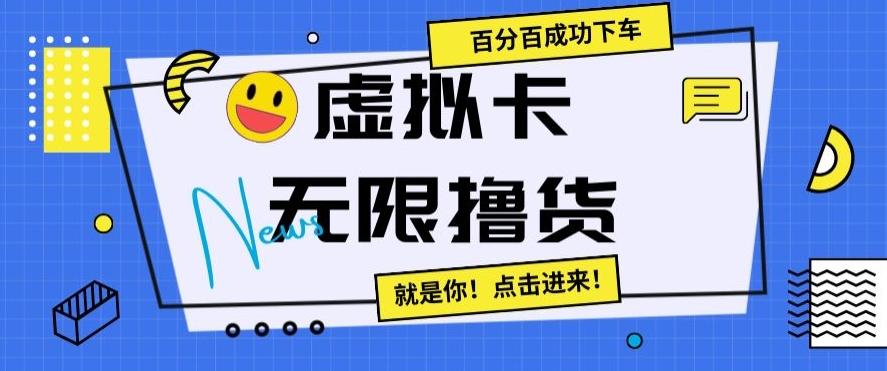 虚拟卡无限撸货，百分百成功下车【仅揭秘】-小鹏项目网
