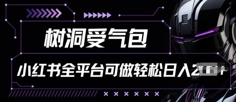 小红书等全平台树洞受气包项目，轻松日入一两张【揭秘】-小鹏项目网