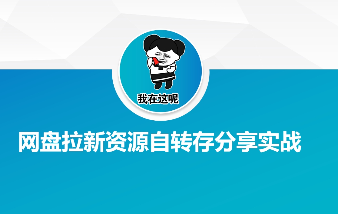 网盘拉新资源自动转存分享实战-小鹏项目网