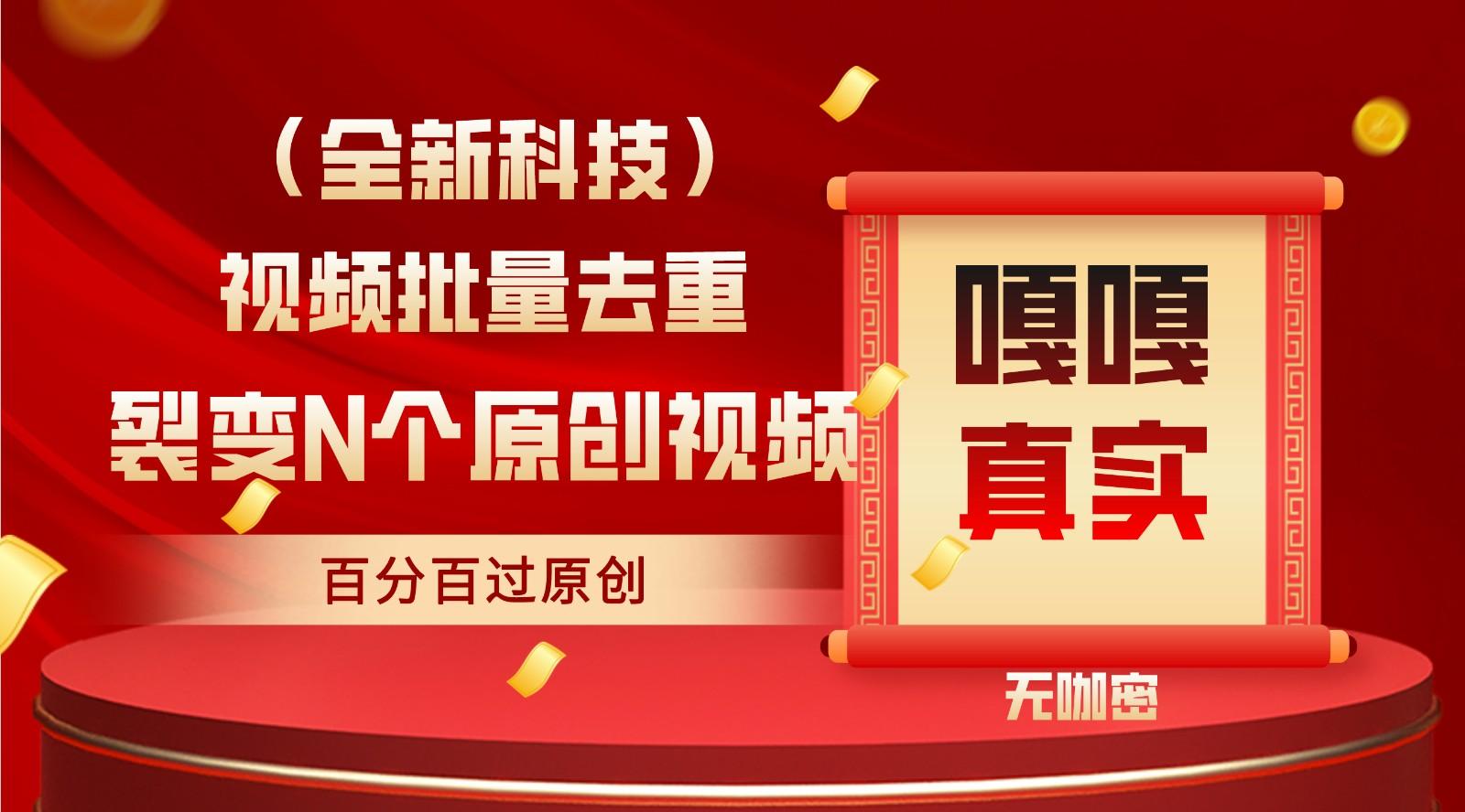 最新全自动去重技术，批量操作百分百过原创-小鹏项目网