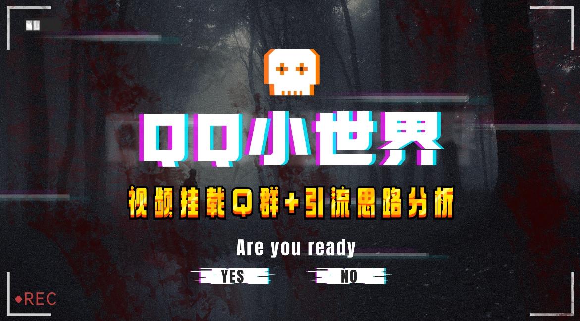 【全网首发】QQ小世界_Q群挂载教程+引流思路分析-小鹏项目网