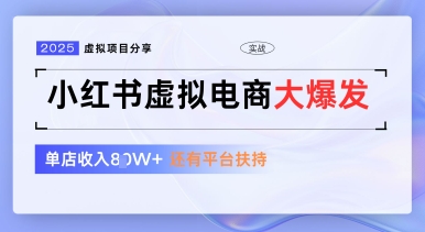 小红书虚拟电商项目，平台大力免费流量扶持，低门槛1拖3玩法-小鹏项目网