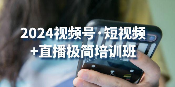 2024视频号·短视频+直播极简培训班：抓住视频号风口，流量红利-小鹏项目网
