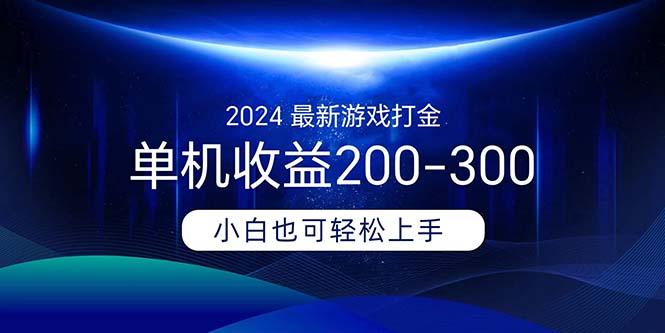 2024最新游戏打金单机收益200-300-小鹏项目网