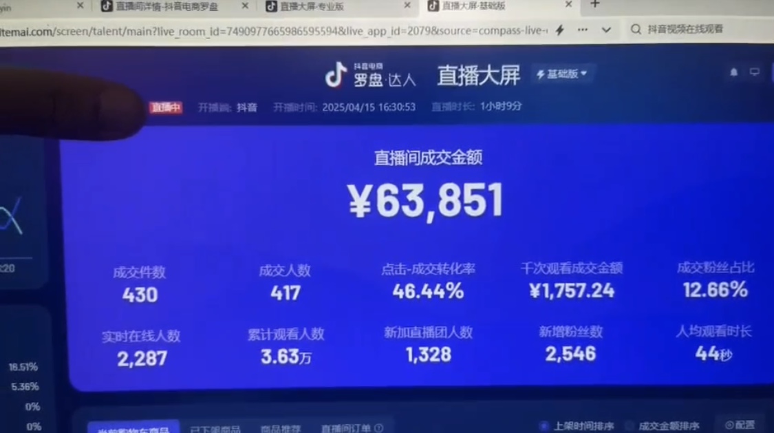 抖音破价直播，靠不露脸读稿子， 日入多张，100%起号-小鹏项目网