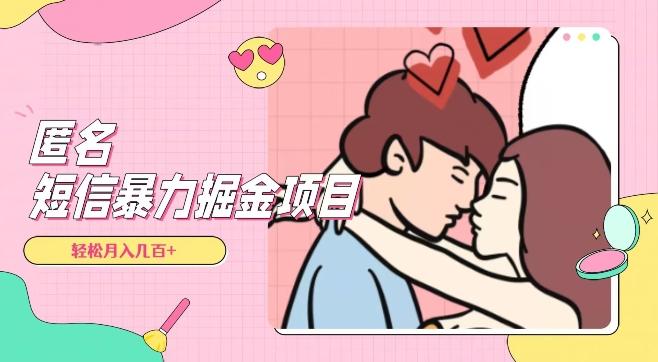 全网首发，揭秘超冷门匿名短信项目，通过信息差日入几百+【揭秘】-小鹏项目网