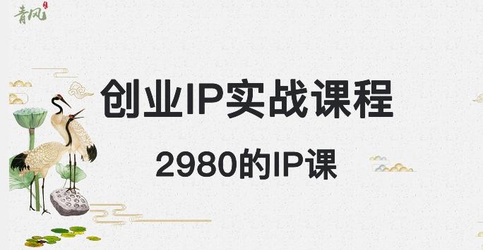 外边卖2980的创业IP课程，做私域月入5w+-小鹏项目网