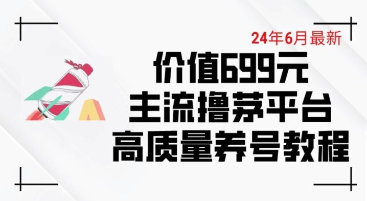 6月最新价值699的主流撸茅台平台精品养号下车攻略【揭秘】-小鹏项目网