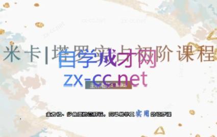 米卡·实占塔罗初阶课-小鹏项目网