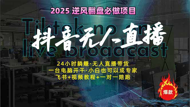 抖音无人直播新风口：轻松实现睡后收入，一人管理多设备，24小时不间断...-小鹏项目网