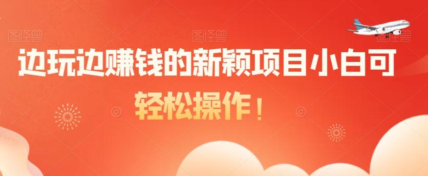 边玩边赚钱的新颖项目小白可轻松操作！-小鹏项目网