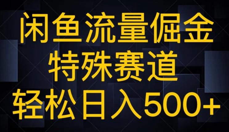 闲鱼流量倔金，特殊赛道，轻松日入500+-小鹏项目网