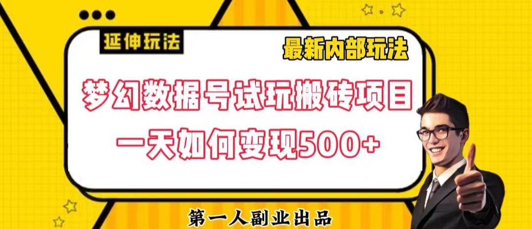 数据号回归玩法游戏试玩搬砖项目再创日入500+【揭秘】-小鹏项目网