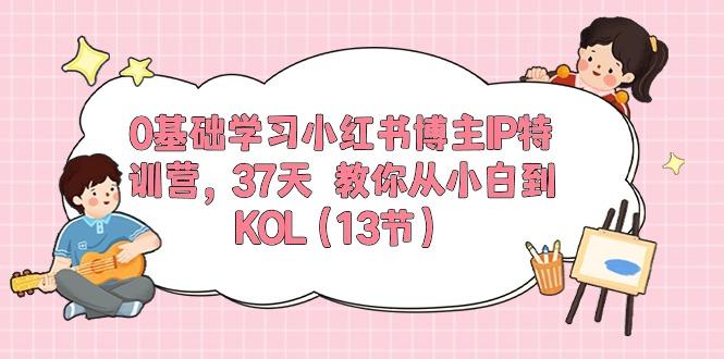 0基础学习小红书博主IP特训营，37天 教你从小白到KOL(13节-小鹏项目网