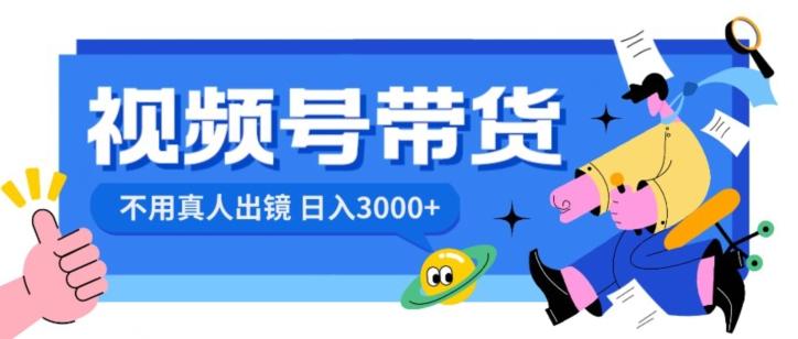 视频号带货，日入3000+，不用真人出镜-小鹏项目网