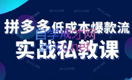 卡卡老师·拼多多低成本爆款流实战私教课-小鹏项目网